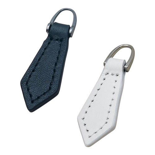 Leather zipper pull - zipper,