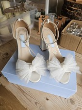 Charlotte MIills WEDDING shoe Size UK 6 Pearl White Bride