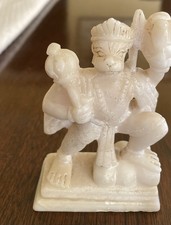 Antique White Marble Carved