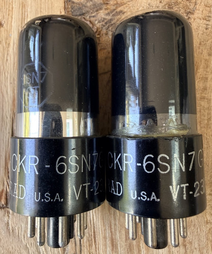 Matched pair ken rad 6sn7gt - pair,