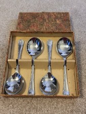 Vintage 1970s Set of 4 Dessert