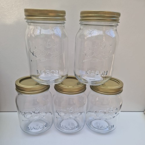 Erin preserve jars glass - x5,