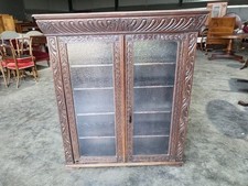 Antique dark oak carved ornate