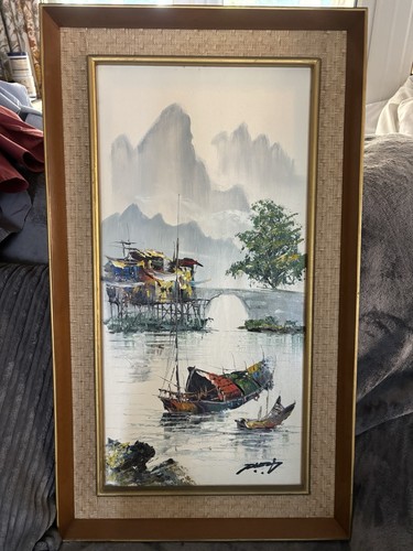 Vintage original oil painting - vintage,