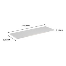 2 Pack Melamine Shelf - White