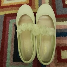 Monsoon Ivory Flower Girl Shoes