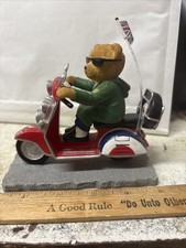 HAMILTON COLLECTION SCOOTER BEARS READY TEDDY GO 2637 VGC