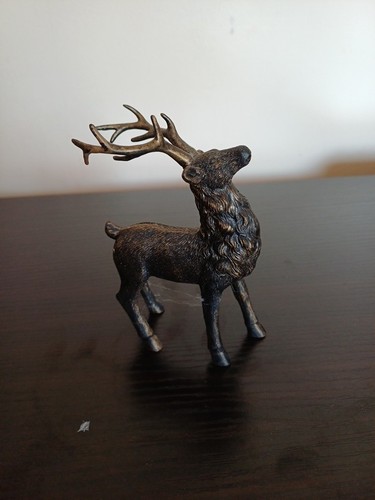 Small metal stag - small, decoration