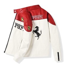 F1 Ferrari Vintage Racing Jacket Embroidered Unisex Black