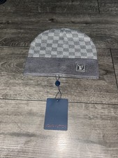 LV Beanie Men's Grey One Size