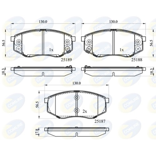 Brake pads set for - kia, soul