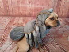 Halloween Large Grey Padded Spider Dogs Dress Up Costume