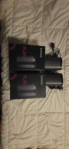 Boxed sonos play black - 2x,