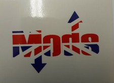 Union jack mods mirror sticker