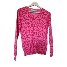 clements ribeiro pink animal print cotton cardigan. Sz medium uk 10 BNWT 