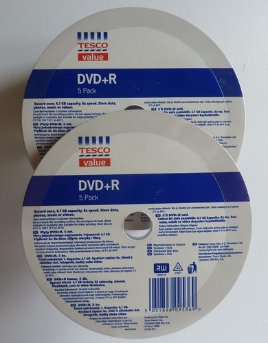 Tesco dvd 5pk record once - tesco,