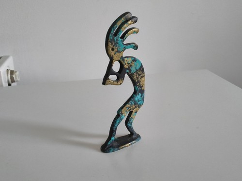 Vintage bronze kokopelli - vintage,