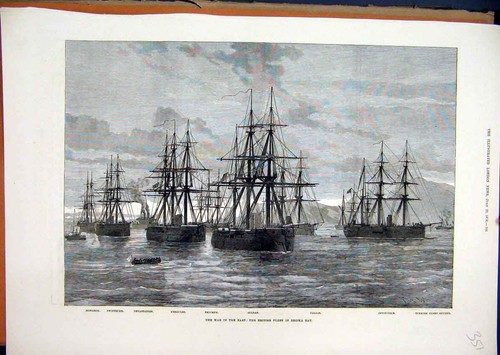 Original old antique print - original,