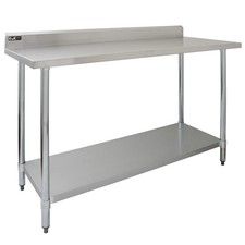KuKoo 5ft Food Preparation Kitchen Catering Table, Stainless Customer Return UG