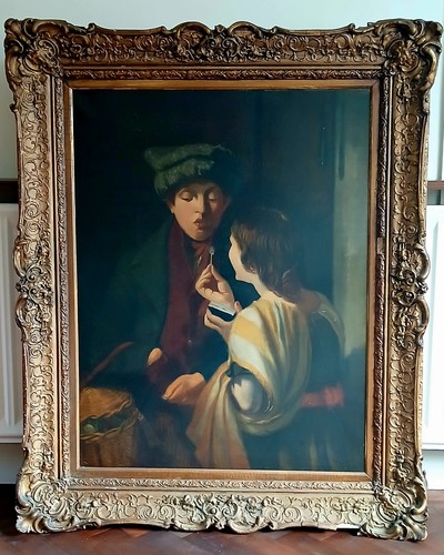 Antique oil painting the - oil, |