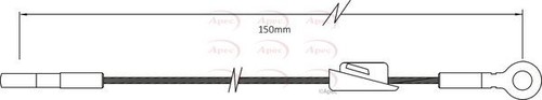 Apec front brake cable for - brake,