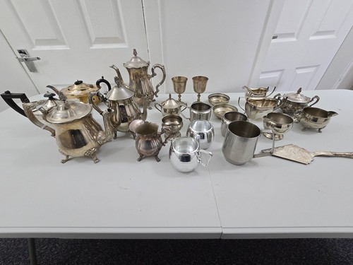 Large silver plated - tea, set