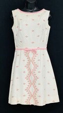 Vintage 1960s white pink