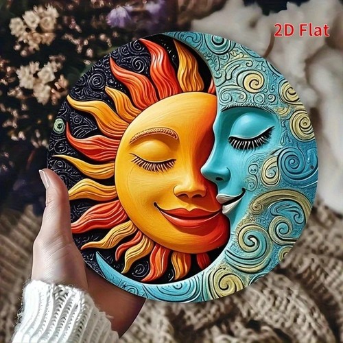 Sun moon metal - sun, wall