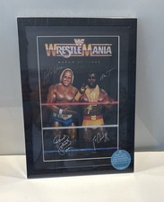 WWE 13” x 18” POSTER PRINT - WRESTLEMANIA 1 HULK HOGAN MR. T New Sealed