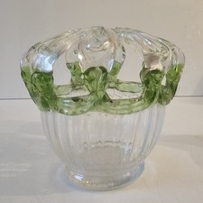 Antique Green Hand Blown Glass