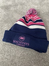 Machynys Golf Club Bobble Hat Blue Pink Unisex Thinsukate One Size 
