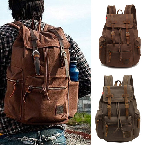 Vintage canvas backpack men - vintage,