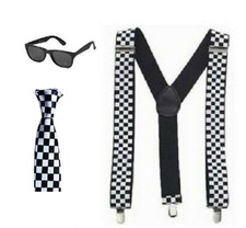 Mens 80s Ska TwoTone Kit Tie