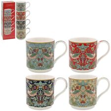 4 CHINA MUGS WILLIAM MORRIS