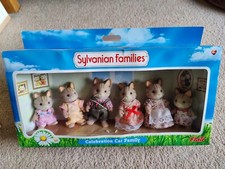 Sylvanian Families Celebration Macavity Cat Family (4405) - Great Condition