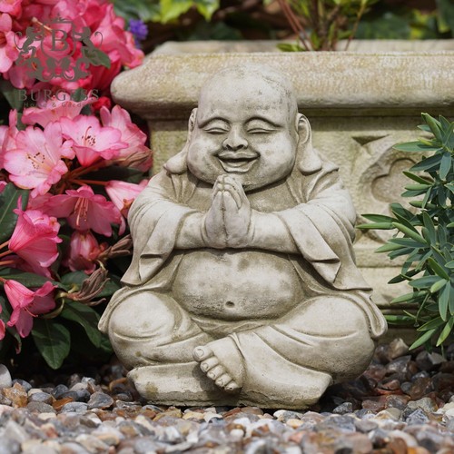 Content buddha stone statue - content,