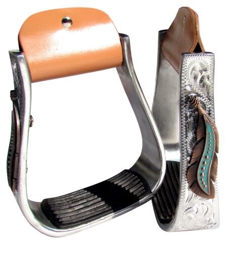 Western stirrups silver - western,