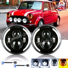 7'' Round Black LED Headlights