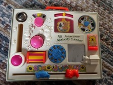 Vintage 1970s Fisher Price Baby Activity Centre Cot Toy 