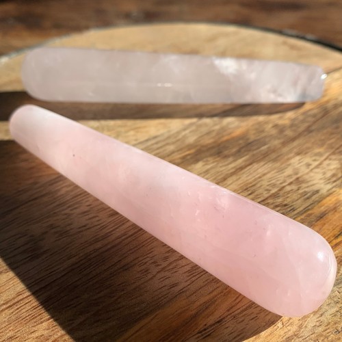 Rose quartz massage - quartz, wand