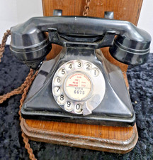 Vintage GPO Pyramid bakelite telephone Art Deco Telephone with bell box