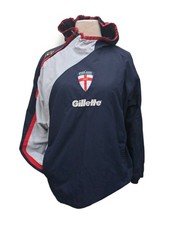 ISC England Rugby League 1/4 Zip Track Top Jacket Size M Gillette Sponsor Shell 