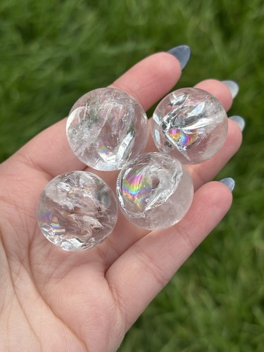 Clear quartz rainbow small - quartz,