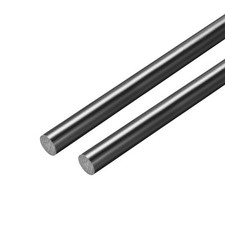 FRP Fiberglass Round Rod,6mm Dia 50cm Long,Black Engineering Round Bars 2pcs