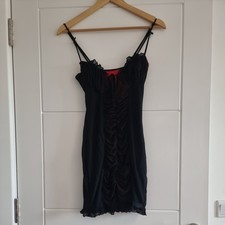 Black And Red Babydoll Style Dress Size 36-Size S Halloween Party