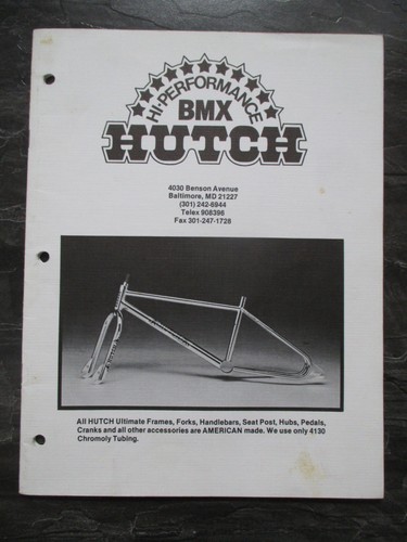 Hutch bmx catalog old school - bmx,