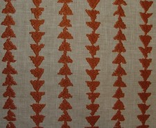 Paprika Geometric Curtain