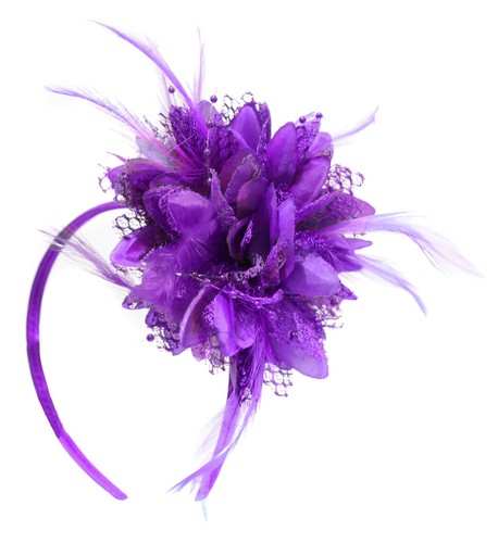 Flower feather hair - feather,