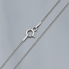 Sterling silver curb chain - silver, /