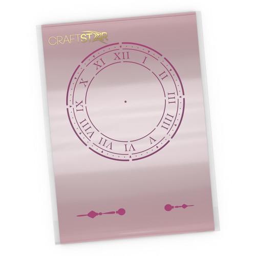 Clock stencil small - stencil,